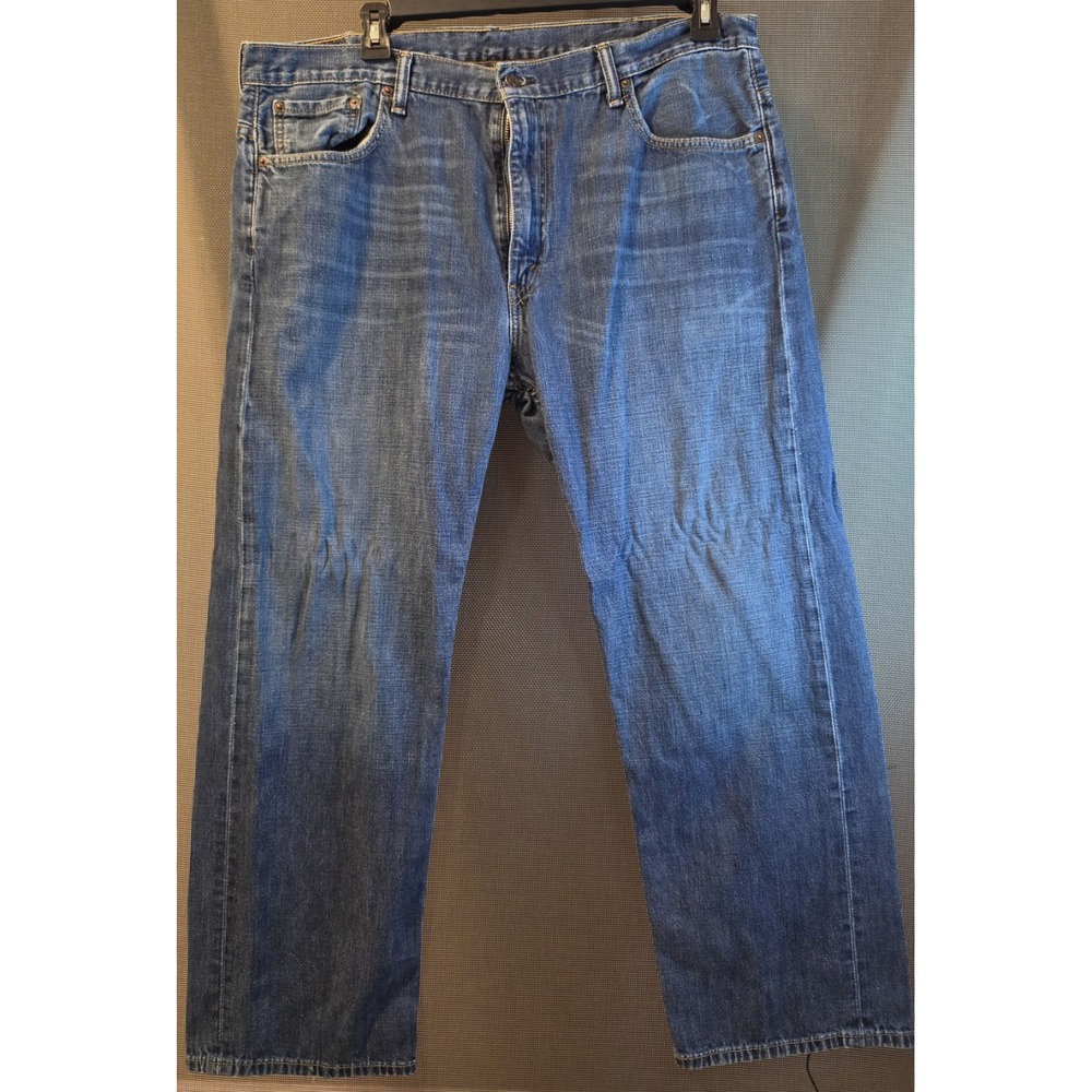 Levi's 569 Loose Straight Jeans Men's 38x30 Blue Denim Red Tab Medium Wash